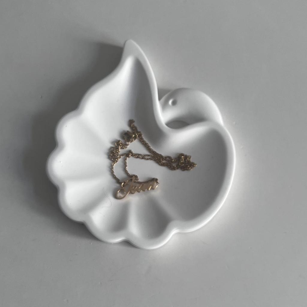 Swan Tray Coaster Casting Clay Silicone Molds DIY Cygnus Feather Jewelry Display Plate Gypsum Plaster Mould Organizer Resin Mold