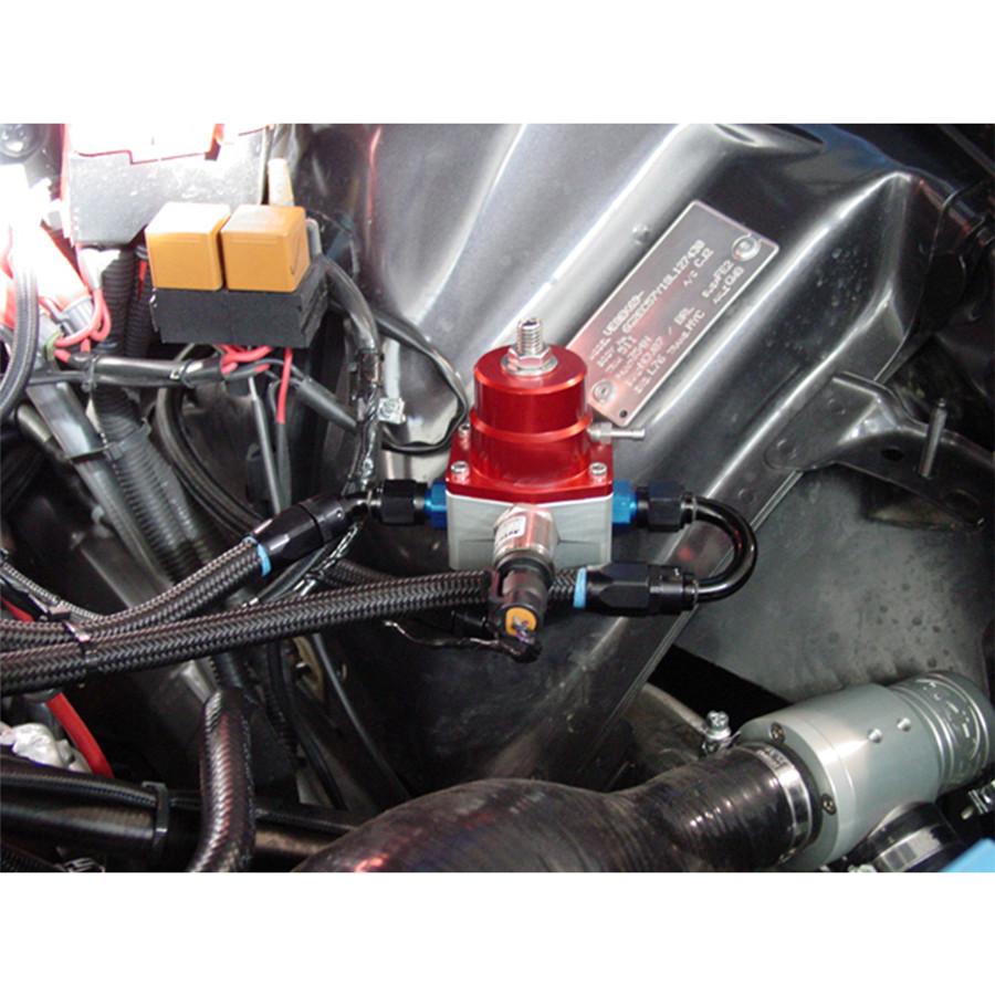 Univerzální nastavitelný regulátor tlaku paliva PSI Sada s manometrem a hadicovými přípojkami