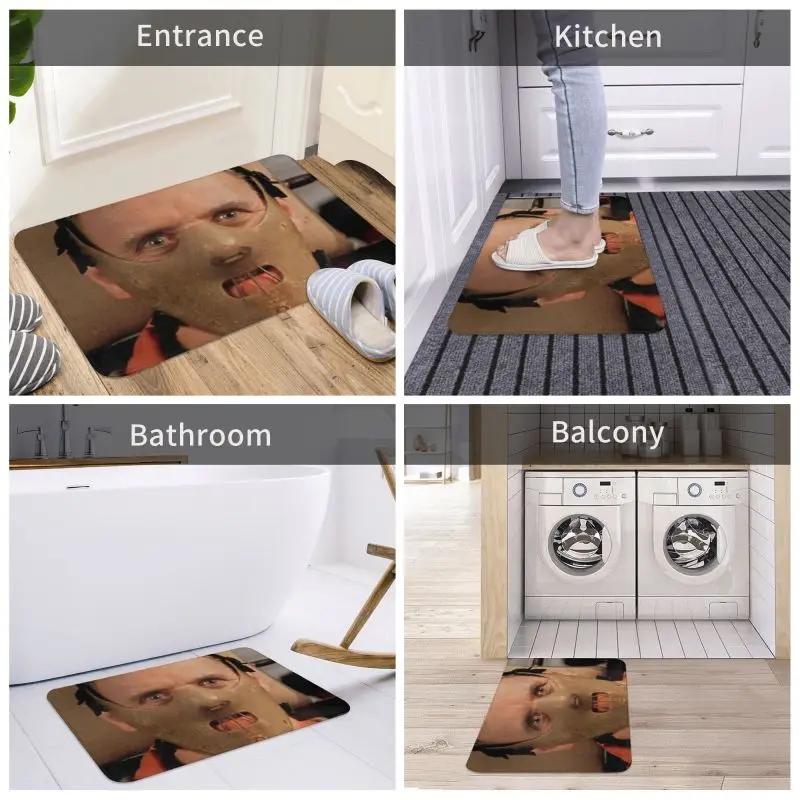 Mads Mikkelsen Floor Door Kitchen Bath Mats Anti-Slip Indoor Hannibal Lecter TV Show Doormat Room Entrance Rug Carpet Footpad