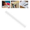 10 Pcs Loose Leaf Binding Spine 30 Hole Cuttable Wear Resistant PP Plastic 10mm Binding Comb for Student