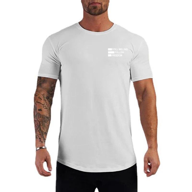 Do The Work  Muscleguys New Brand Fitness Bodybuilding Gyms Tight Mens Workout Slim Fit Printed Cotton Summer Tops