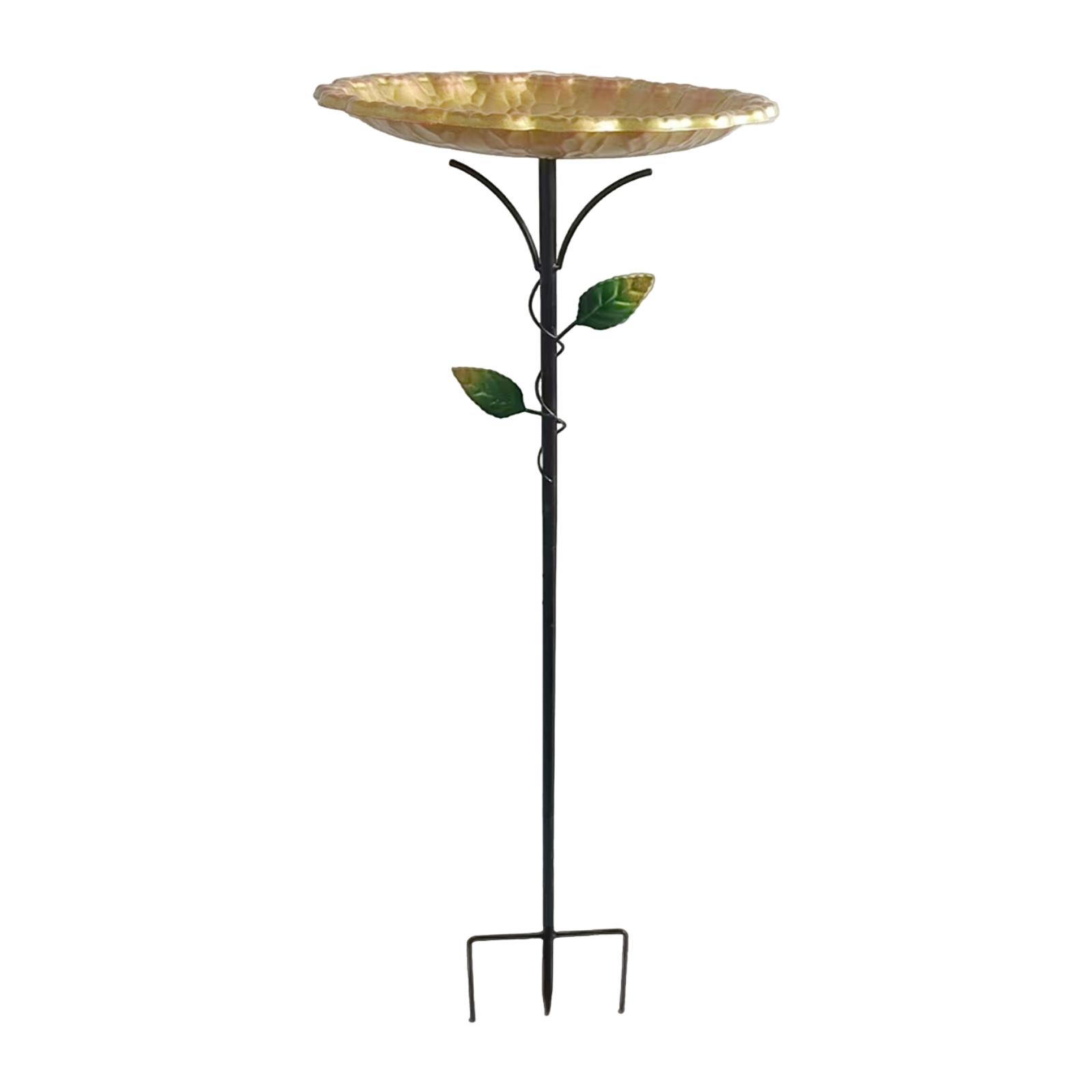 

Garden Birdbath Sturdy Iron Outdoor Bird Bath for Outside Vintage Standing Birdbath Bowl for Outdoor Garden Patio Yard фиолетовый