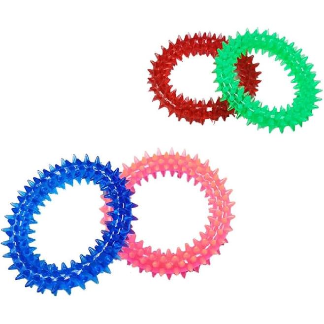 Pet Ring-Shape Molar Rod Chew Toy Puppy Teething for Teething Cleaning Dog Ring Chew Ring Toy Teeth Cleaning