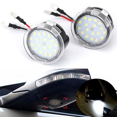 2PCS Car Led Under Side Rearview Mirror Puddle Light for Ford F-150 Mondeo MK5 Edge Fusion Explorer Flex Taurus Mustang Light