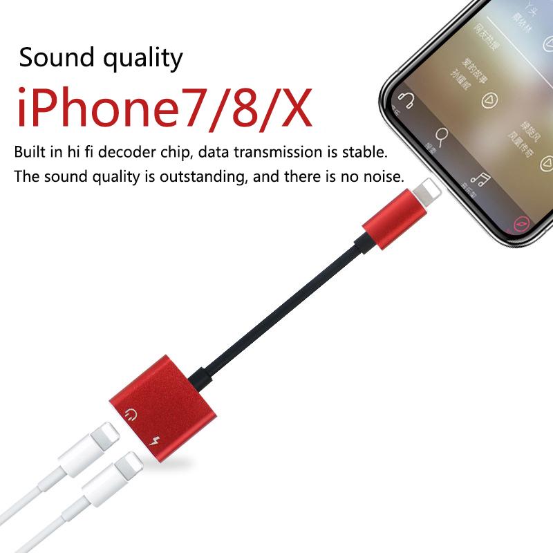 Buy Dual Lightning Adapter Charging Splitter Audio Cable at affordable
