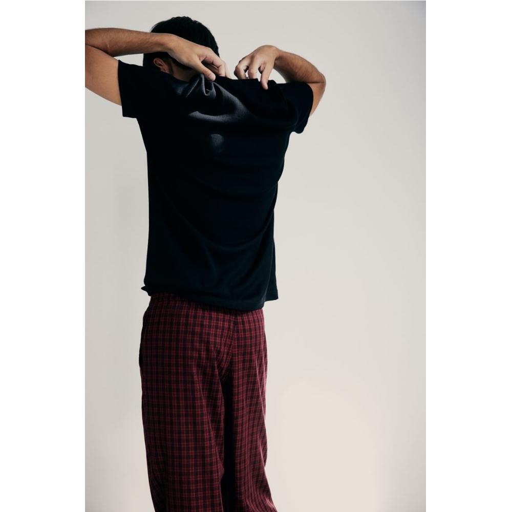 H M Lyocell Blend pyjaMa Pants Red cHeck