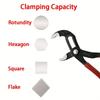1PC Small Space Mini Water Pump Pliers, Auto Repair Multi-functional Small Wrench, Nut Round Tube Universal Wrench 13 Gears Adjustable