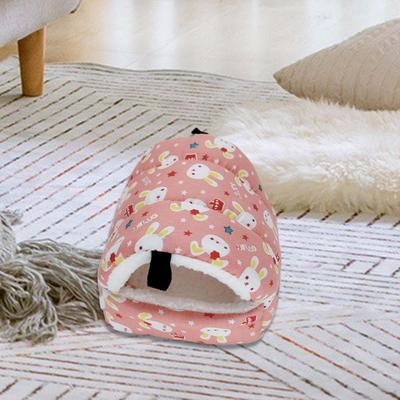 Plush Thickened Guinea Bed Hamster House Sleeping Nest Cage Cushion Hammock for Bearded Dragon