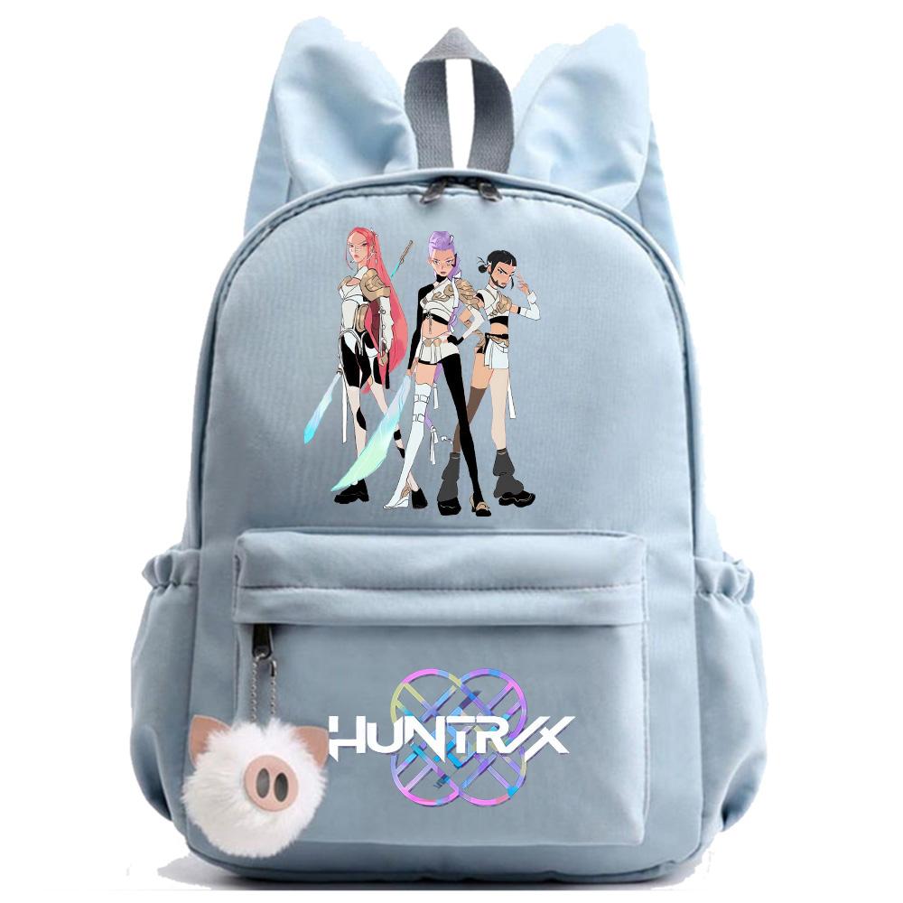 Anime K-Pop Printed Waterproof Backpack Student Teenager Bookbag for Boy Girl Bookbag Schoolbag Women Large Capacity Travel Bag Kid Gift Mochila