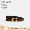 Cinturón de Cuero Reversible con C Esculpida para Mujer COACH
