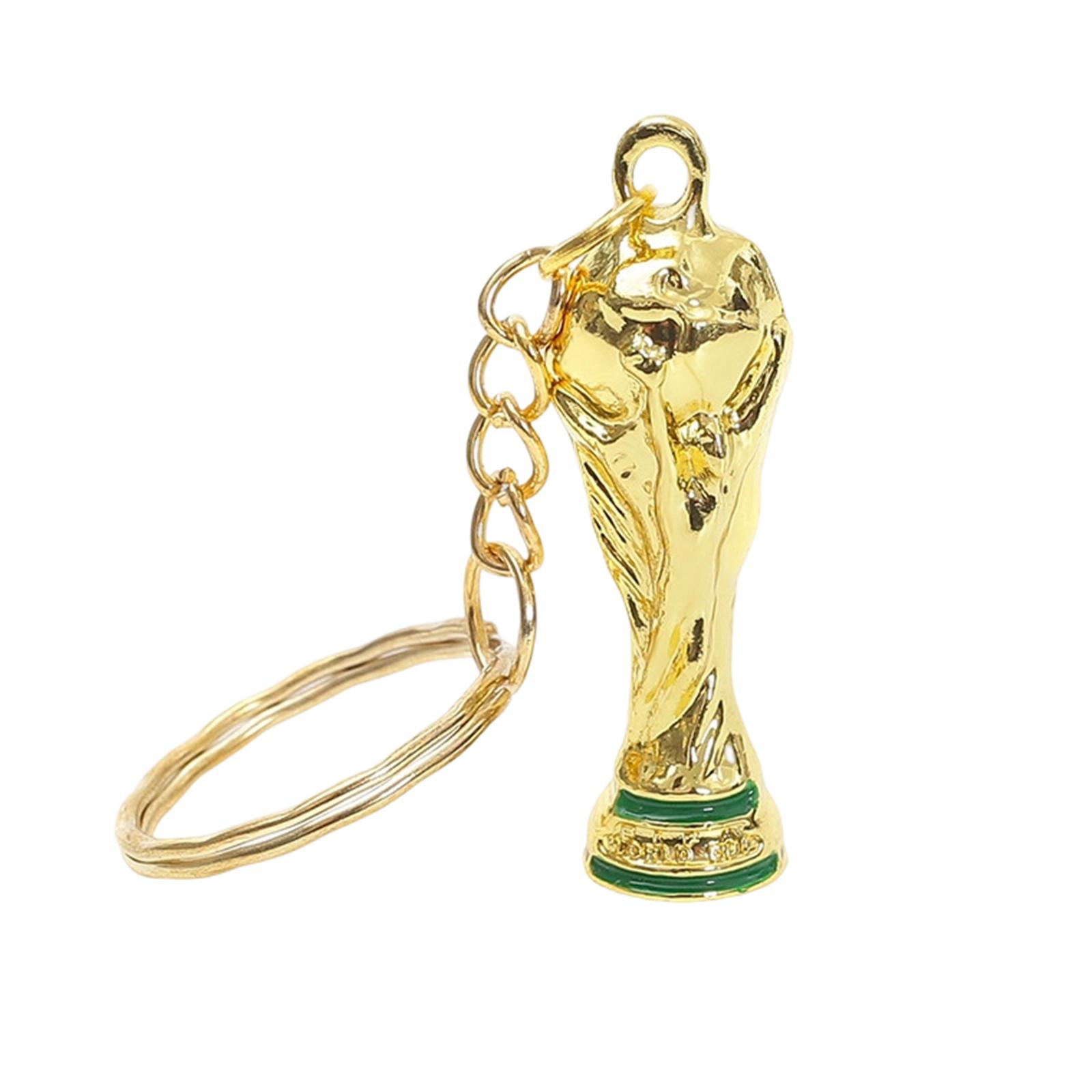

Football Small Sized Trophy Decorative Keychain One Size