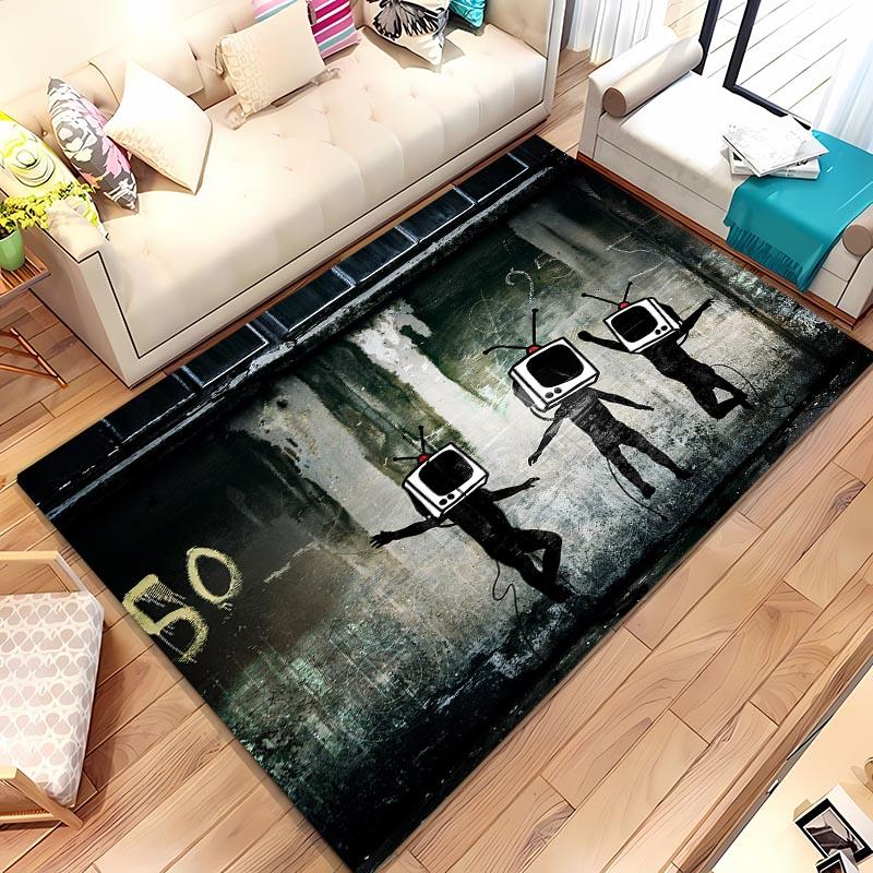 Colourful Graffiti 3D Printing Area Carpets for Home Living Room Kids Bedroom Sofa Doormat Kitchen Floor Rugs Anti-slip Decor