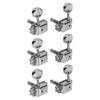 6Pcs Guitar String Tuning Peg Metal Tuner Key Machine Head Set Kit for Acoustic Electric Silver