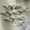 2-8pcs New Ethnic Style Straight Clips Korean Girl Hairclips Y2k Side Clips Cute Hair Clip Headband Silver BB Clip