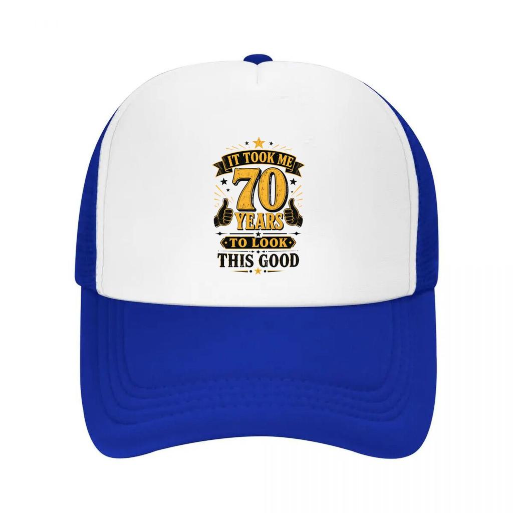 Seventy Years Looking This Amazing Mesh Baseball Cap Casual Hat Outdoor For Womens Unisex FeUnisex
