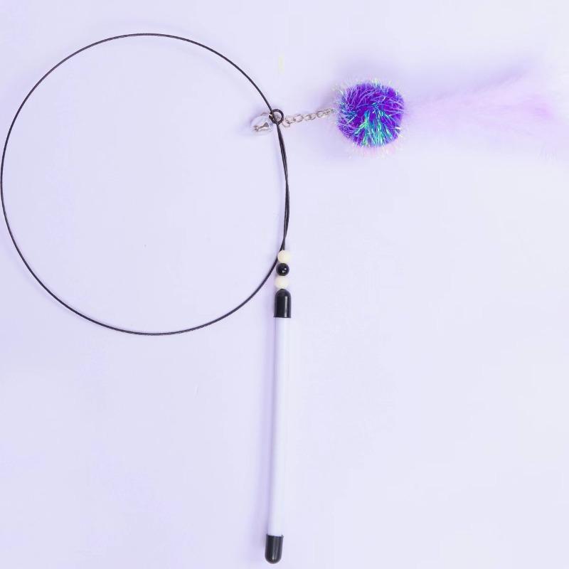 Cat Toys, Steel Wire Bells, Feather Elastic Steel Wire Rods, Cat Toys, Pet Supplies, Cat Toys