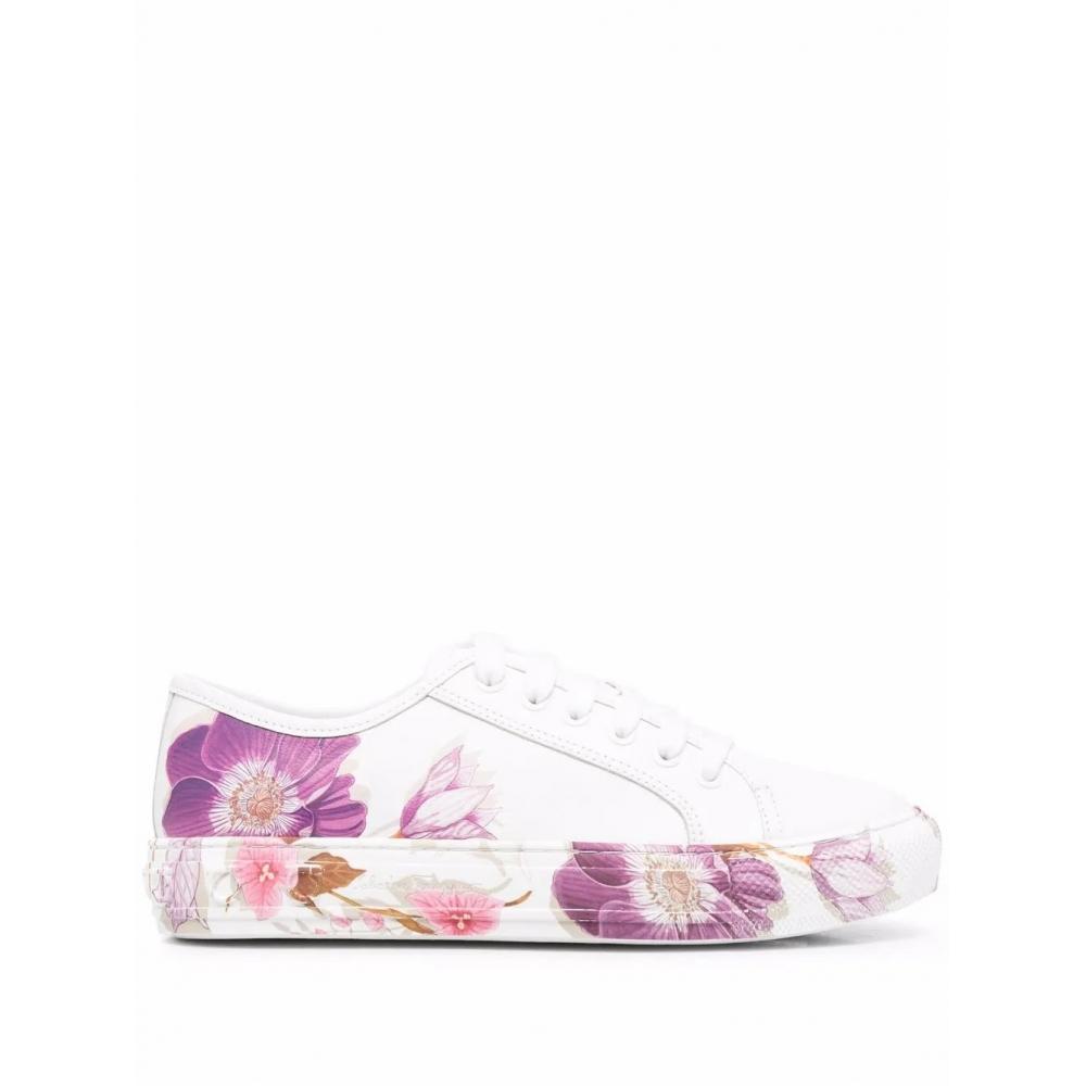 Salvatore Ferragamo Ferragamo Floral Print Sneakers White