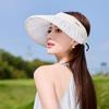 Korean-style new sunshade open-top hat women, summer cycling hat, outdoor casual hat