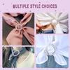 Fashion Clothing Corner Buckle Scarf Buckle Waist Buckle Accessories Tightening T-shirt Fi M3V7