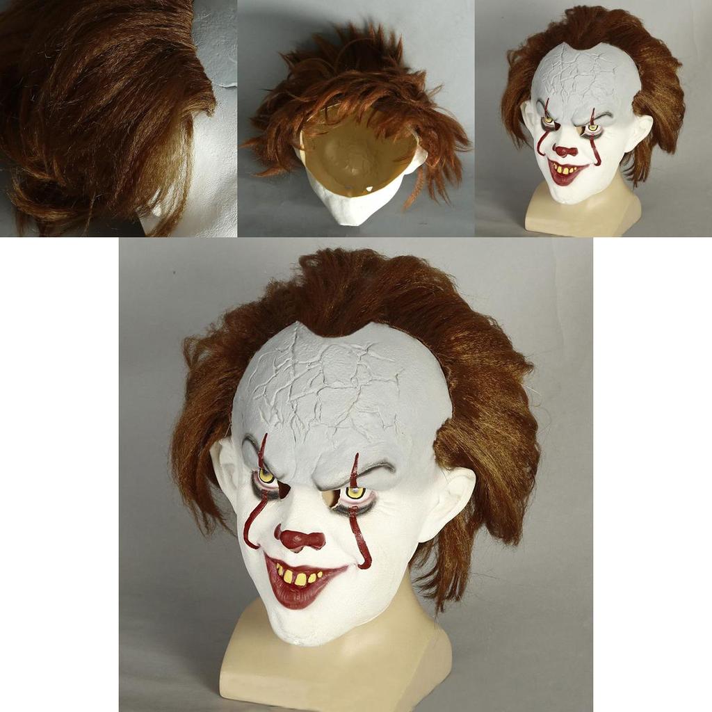 Maschera Cosplay Premium di Stephen King's It Pennywise Eccezionale Per Feste E Carnevali