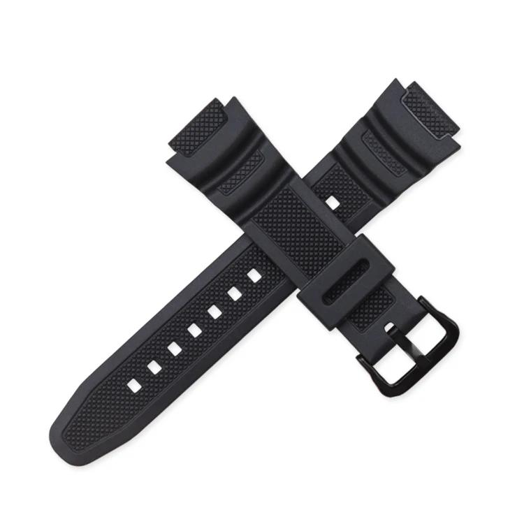 Силиконовый ремешок из смолы для часов Casio Band SGW-300 SGW-300H/400/500 AE1200 AE1100 MRW-200 W218H Водонепроницаемый резиновый спортивный ремешок для часов 18MM