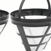 2PCS Reusable Coffee Filter Stainless Steel Nylon Effective Filtering Permanent Cone Coffee Maker