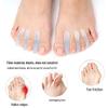 Silicone Hallux Valgus Corrector & Toe Separator with Three-Hole Design, Wearable in Shoes