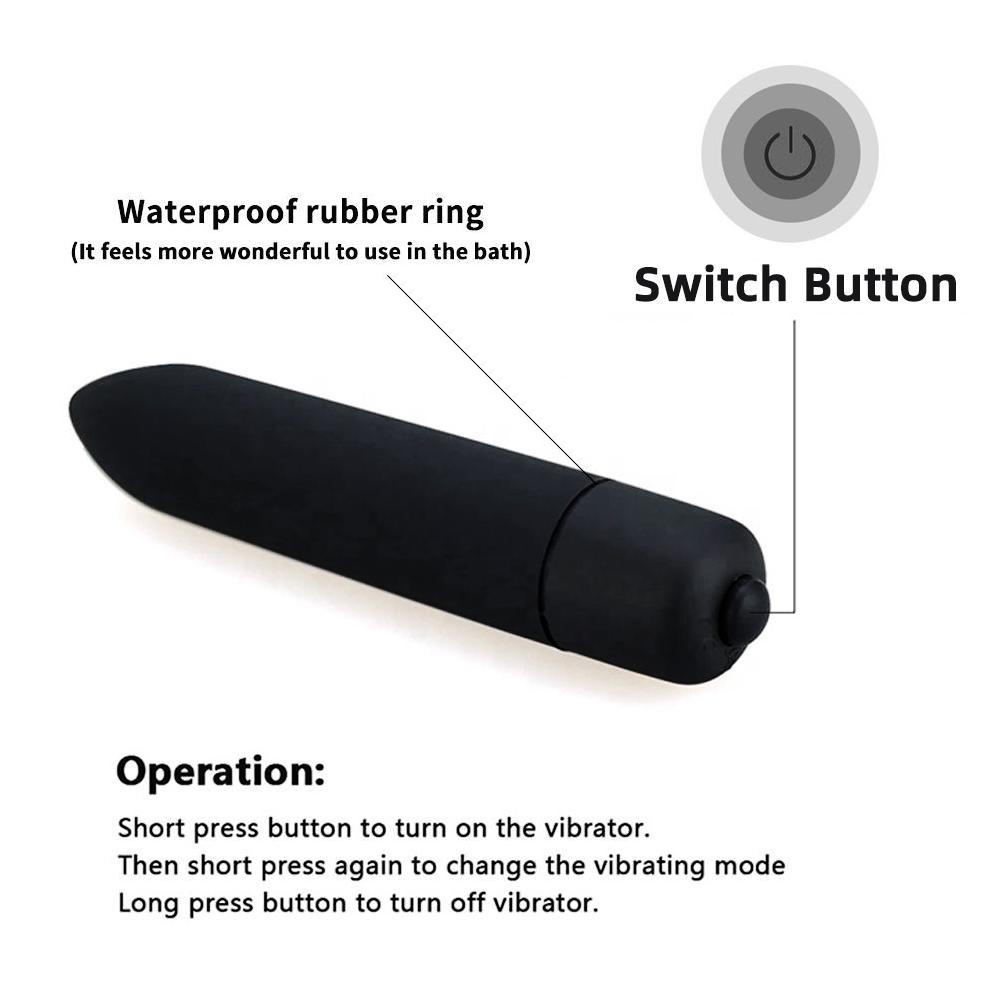 10 Geschwindigkeiten Mini Bullet Vibration Dildo für Erwachsene Frauen Klitoris Stimulation Sexspielzeug Vibrierender Sprung G-Punkt Vagina Vibrator für Frauen