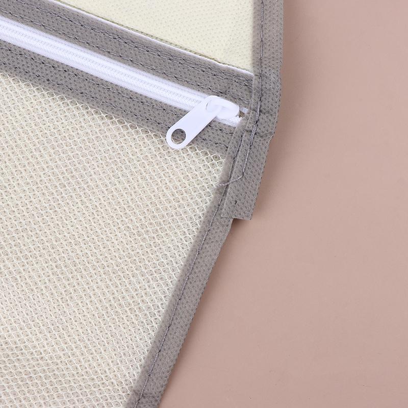1/2/3-lagige Aufbewahrungstasche aus Mesh mit Reißverschluss, große Kapazität, Unterwäsche-Socken-Tasche, atmungsaktiver Schrank-Organizer mit Kleiderbügel