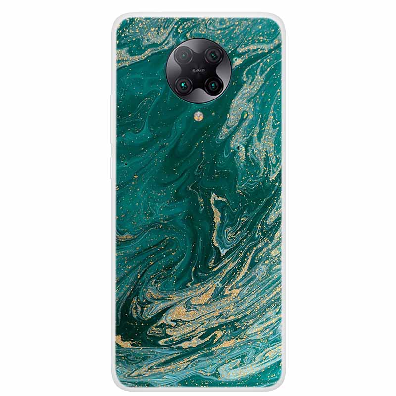 For Poco F2 Pro Case 6.67'' Clear Marble Soft TPU PocoF2 Pro F 2 F2Pro Phone Cover For Xiaomi Poco F2 Pro Shells Cartoon Fundas