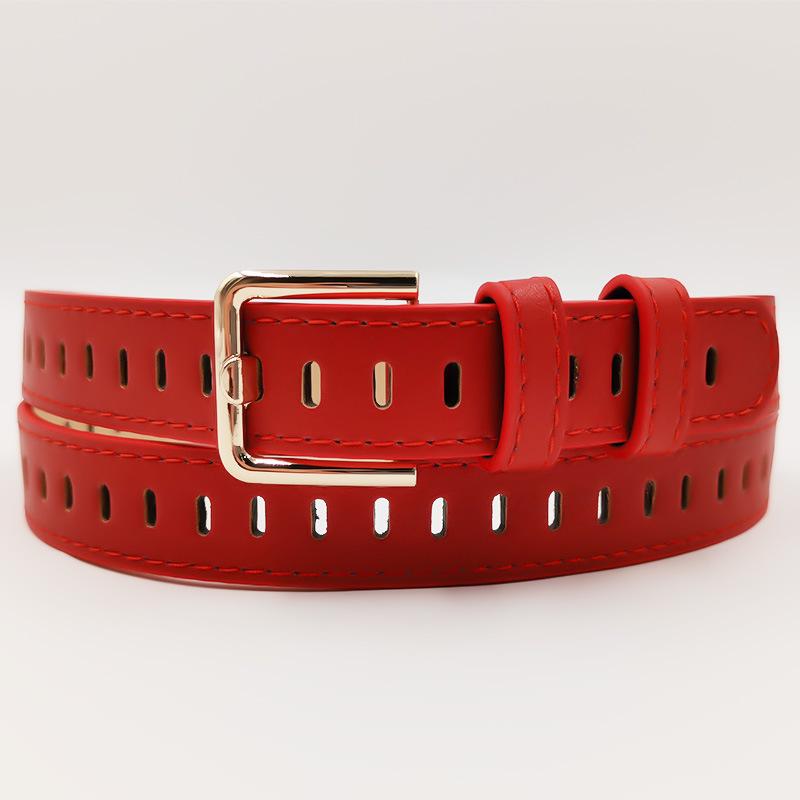 New Hollow Hole-free Ladies Belt, Student Versatile Jeans Decorative Belt