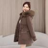 Autumn Winter Thicken Warm Parka Women Casual Sweety Solid Color Big Pocket Loose Hooded Coat Jackets Outwear