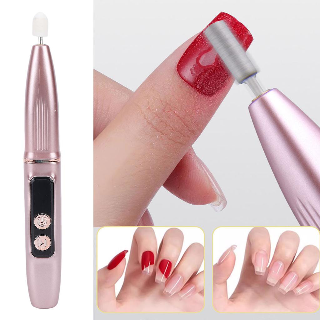 Cordless Nail Drill Machine Kit Rechargeable Nail File Pedicure Manicure Tool with 11 Drill Bits for Acrylic Gel Dip Powder