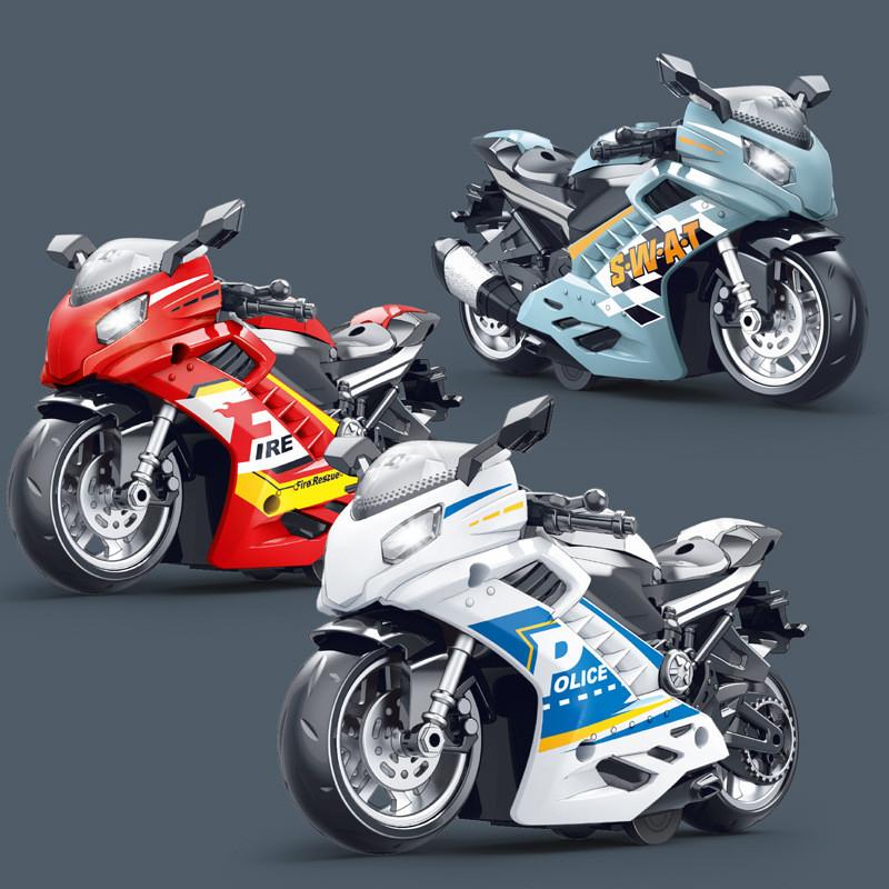 Model Simulated Motorcycle Children Toy With Sound And Lighting Functions