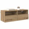 TV Wall Shelves 2 pcs Artisan Oak 80 x 30 x 30 cm Engineered Wood