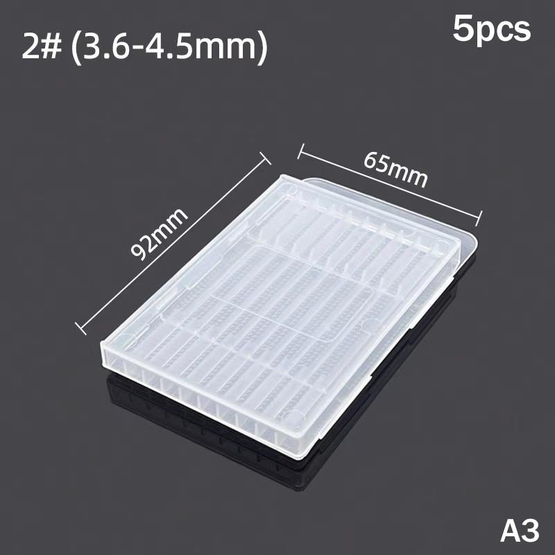 5Pcs Twist Drill Empty Box Storage Boxes Plastic Toolbox Tools Accessories Woodworking Drill Bits Transparent Plastic Boxes