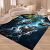 Sea Water Beach Reef Nature Scenery Carpet Rug for Living Room Bedroom Home Sofa Decoration,Kids Non-slip Floor Mat