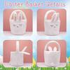 Easter Gift Basket for Children with Colorful Egg Hunting Bag