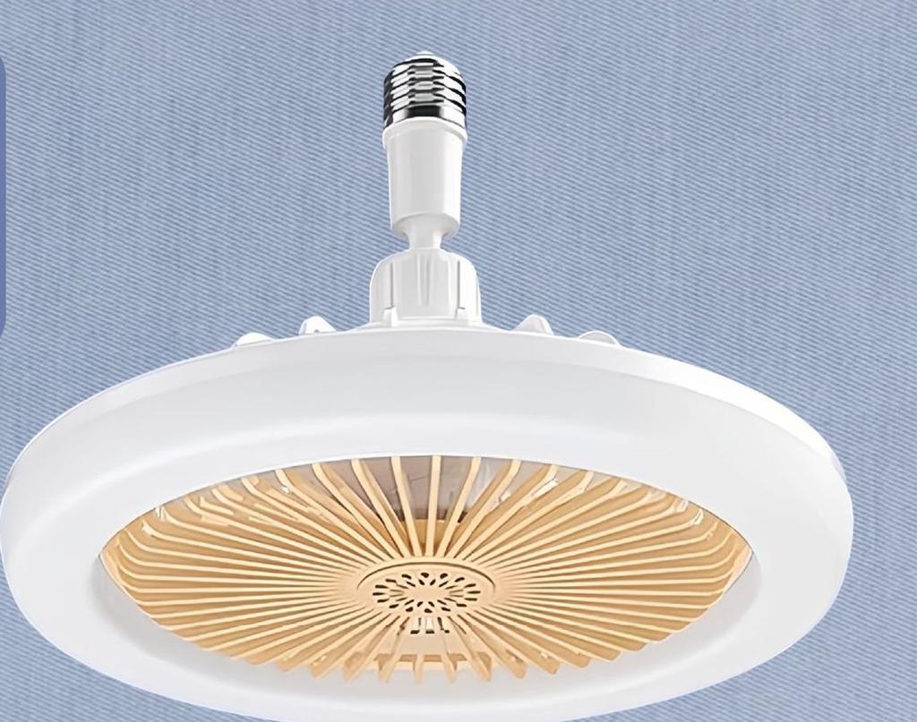 E27 Low Profile Ceiling Fan Lamp 3 Color Dimmable LED Fan Light for Indoor Living Room Bedroom Home Decorative Lighting Lamp