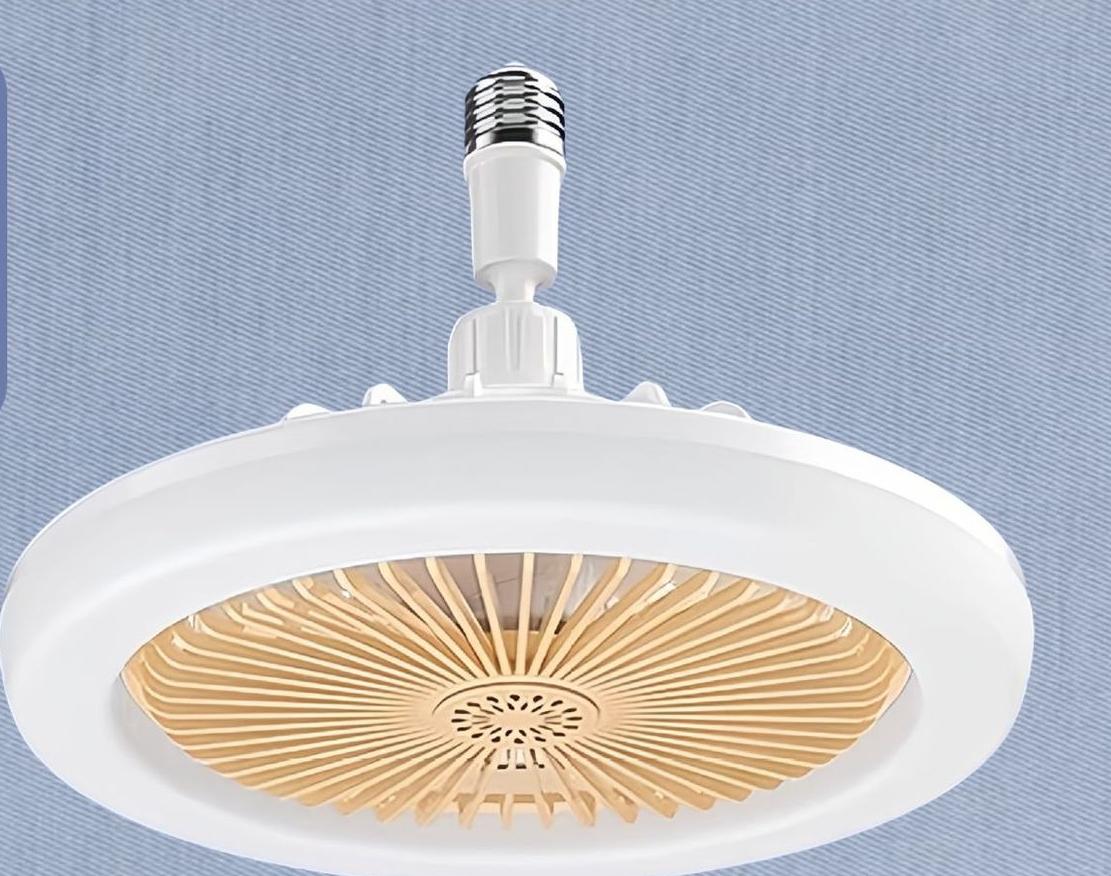 

E27 Low Profile Ceiling Fan Lamp 3 Color Dimmable LED Fan Light for Indoor Living Room Bedroom Home Decorative Lighting Lamp помаранчевий