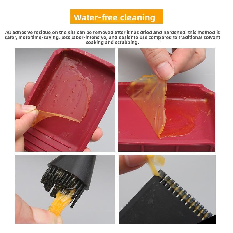 Silicone Glue Brush Soft Brush for Woodworking Furniture DIY Latex White Glue Application