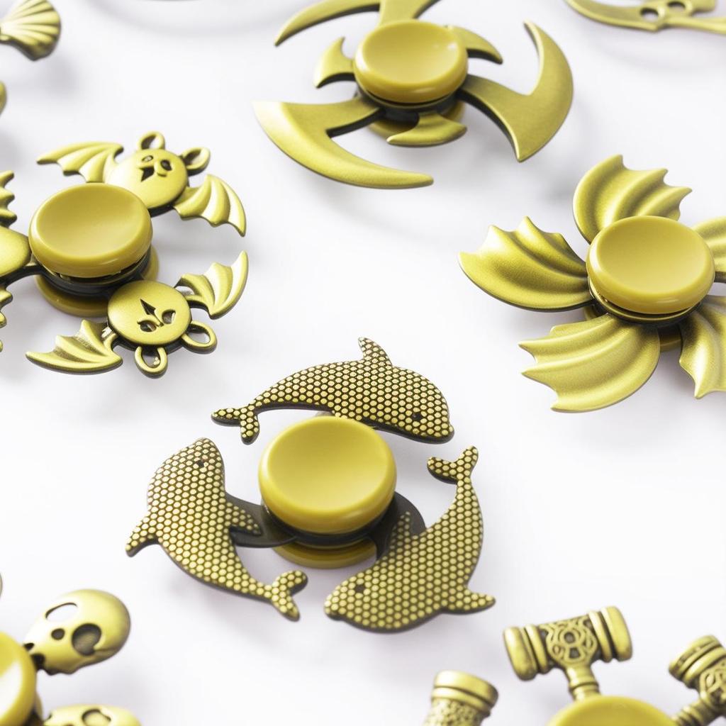 Ancient Bronze Zinc Alloy Cross Fingertip Spinner - EDC Decompression Toy  