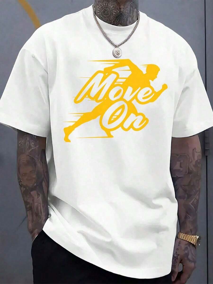 

1E Graphic Tees Unisex s Move On Graphic T-Shirt L