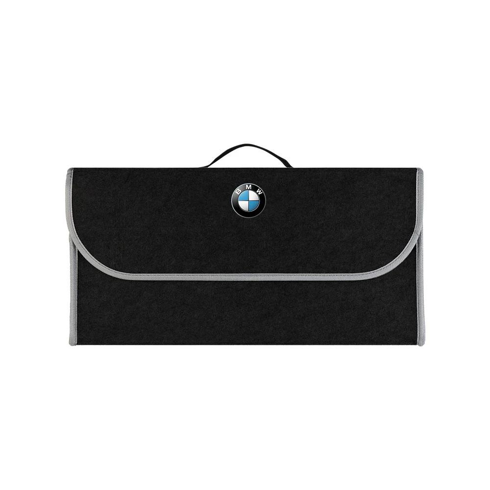 1Pcs Car Soft Felt Storage Bag Organizer Cars Foldable Trunk Car Goods For BMW E36 E46 E53 E90 E60 E61 E93 E87 X3 X5 F30 F20