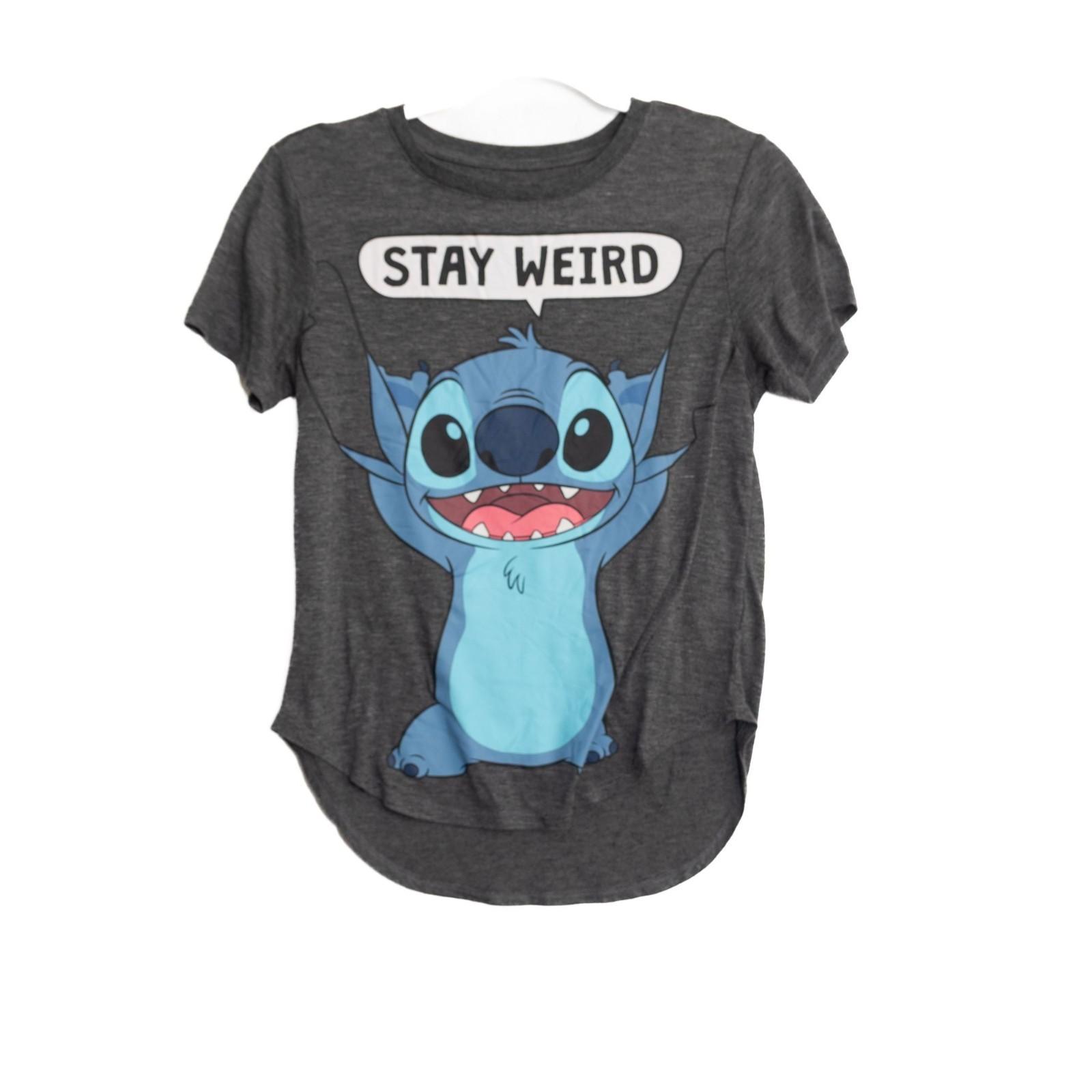 Disney Size M(79) Lilo Stitch Stay Weird Charcoal Gray T-Shirt XXL