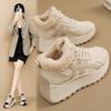 Damen Übergröße Weiche Sohle Winter Warm Fell Eins Anti-Rutsch Schneestiefel Gepolstert Gefüttert Stiefeletten Winddicht Outdoor Sport Baumwollstiefel