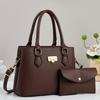 Stylish Womens Tote Bag Made Of Pu With Zipper Compartments For Casual Daywear