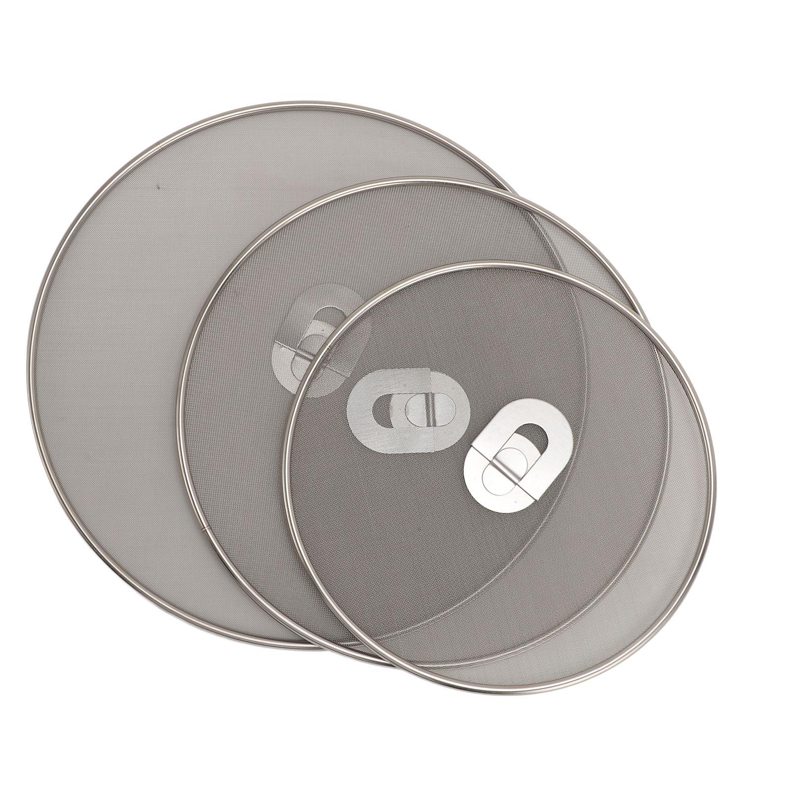 

3 шт. Складная ручка из нержавеющей стали, экран для защиты от брызг, взрывобезопасная крышка для защиты от брызг жира