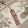 Traditional Chinese Design Bookmark Rosewood Bookmark, Plum Orchid Bamboo Chrysanthemum Carved Classic Fine Oily Wood Style Page Marker for