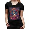 Mexican Catrina Girl Day Of The Dead Sugar Skull TShirt for Women  Streetwear T Shirts Womens Short Sleeve Summer Clothes Tops